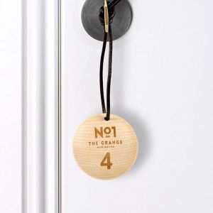 Wooden Disc Keyrings